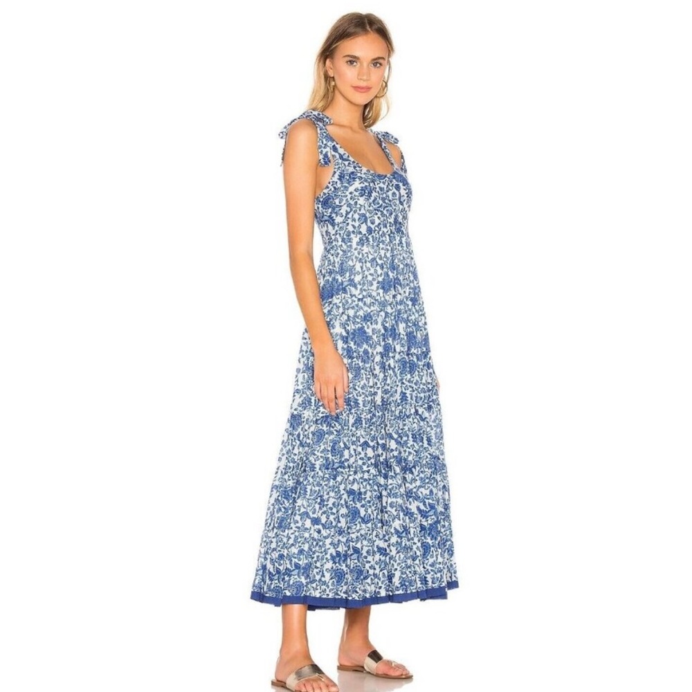FREE PEOPLE KIKAS DRESS IVORY BLUE